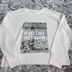 Women’s Woodstock Matching Pajama Set - Shorts & Sweatshirt - Size Medium- NWOT